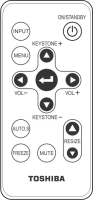 TOSHIBA TDP-PX10 Ersatz der Fernbedienung