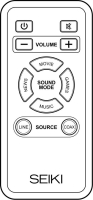 SEIKI SB201C Ersatz der Fernbedienung