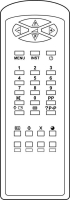 ALL TEL LCD018 Replacement remote control