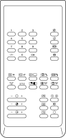 TOSHIBA CT-M7158 Mando a distancia de repuesto