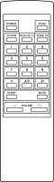 BAZIN NFC91104 Mando a distancia de repuesto