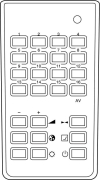 TOSHIBA 2312-0876 Mando a distancia de repuesto