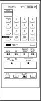 TOSHIBA TZS4EK001 Mando a distancia de repuesto