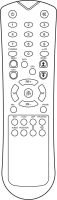 WODEX FTA3329 Mando a distancia de repuesto