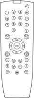 AKAI TVH-J90 Replacement remote control