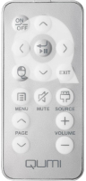 VIVITEK QUMI Q7 Replacement remote control