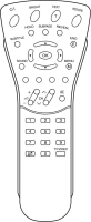 VIEWSONIC VT4250LED Replacement remote control