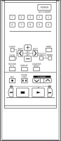 AKAI VS-P1 Replacement remote control