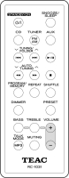 TEAC/TEAK SX-PE Replacement remote control