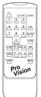 AURIGA A100PROVISION Replacement remote control