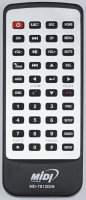 MIDI MD-7812DIN Télécommande de remplacement