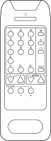 AUDIOSONIC KT8254 Télécommande de remplacement