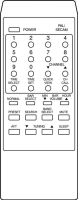 ALBA 20JR Télécommande de remplacement